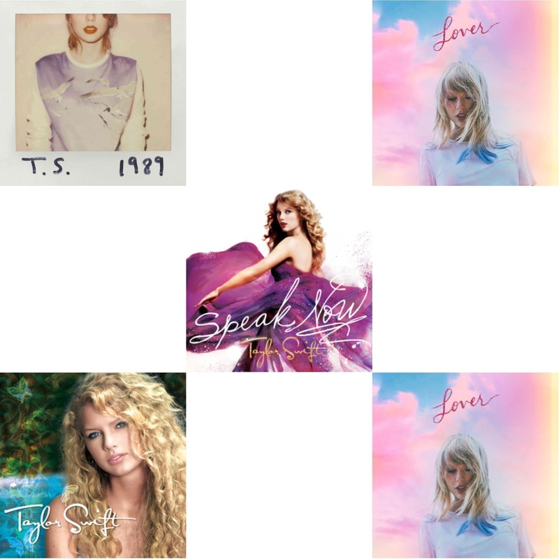 Taylor Swift – 1989 & Taylor Swift & Speak Now & Lover (Deluxe) (Version 2) & Lover – CD Bundle