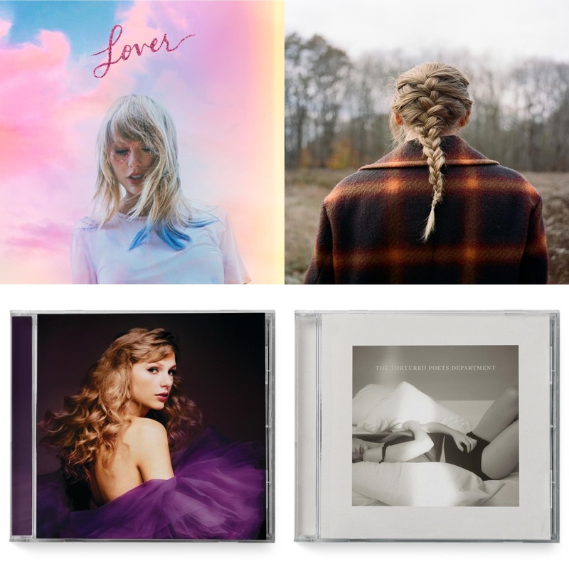 Taylor Swift – Lover (Deluxe) (Version 1) & Evermore (X) & Speak Now (Taylor’s Version) (2CD) & Tortured Poets Department(X) (Manuscript- Bonus Track)