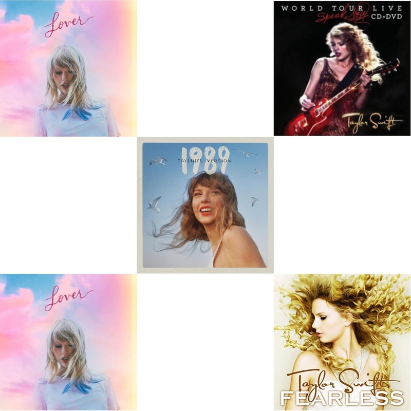 Taylor Swift – Lover (Deluxe) (Version 1) & Lover & 1989 (Taylor’s Version) & Speak Now World Tour Live (CD/DVD) & Fearless