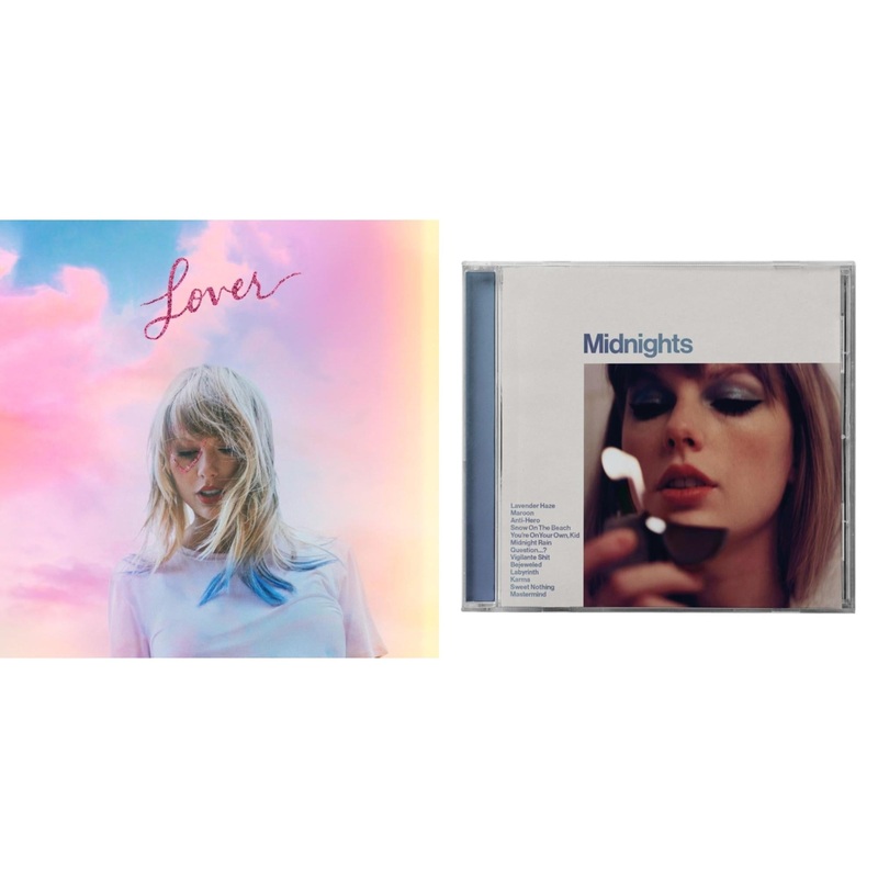 Taylor Swift – Lover (Deluxe) (Version 2) & Midnights (X) (Moonstone Blue CD)