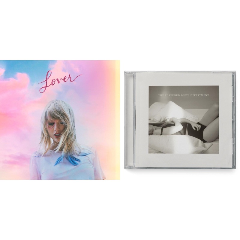 Taylor Swift – Lover (Deluxe) (Version 2) & Tortured Poets Department(X) (Manuscript- Bonus Track) – CD Bundle