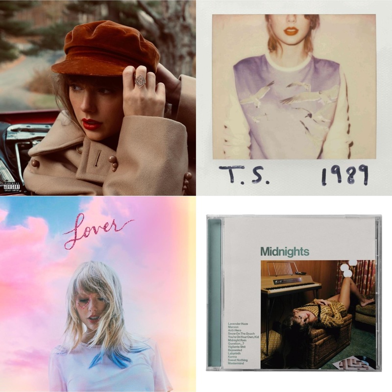 Taylor Swift – Red (Taylor’s Version) (Edited) (2CD) & 1989 & Lover (Deluxe) (Version 2) & Midnights (X) (Jade Green CD)