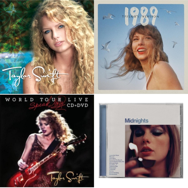 Taylor Swift – Taylor Swift & 1989 (Taylor’s Version) & Speak Now World Tour Live (CD/DVD) & Midnights (X) (Moonstone Blue CD)