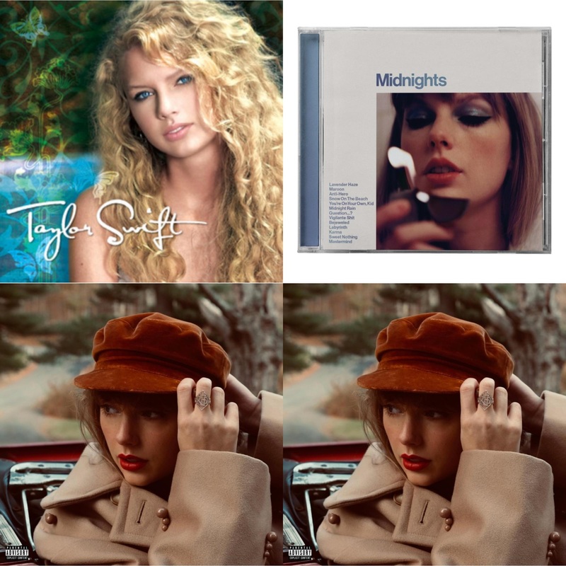 Taylor Swift – Taylor Swift & Midnights (X) (Moonstone Blue CD) & Red (Taylor’s Version) (Edited) (2CD) & Red (Taylor’s Version) (X) (2CD)