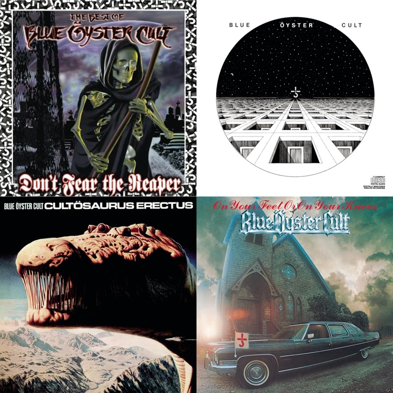 Blue Oyster Cult – Don’t Fear The Reaper: Best Of Blue Oyster Cult & Blue Oyster Cult & Cultosaurus Erectus & On Your Feet Or On Your Knees – CD Bundle
