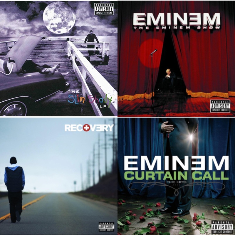 Eminem – Slim Shady LP & Eminem Show & Recovery & Curtain Call: Hits