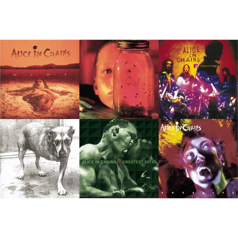 Alice In Chains – Dirt & Jar Of Flies & Unplugged & Alice In Chains & Greatest Hits & Facelift – CD Bundle