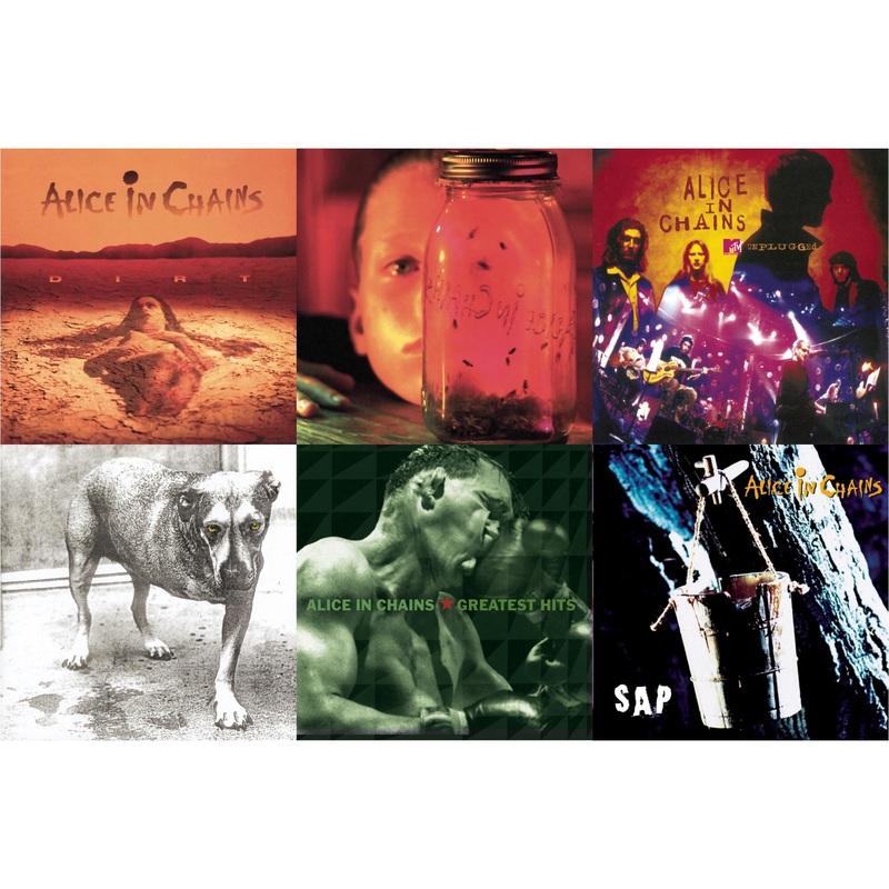 Alice In Chains – Dirt & Jar Of Flies & Unplugged & Alice In Chains & Greatest Hits & Sap – CD Bundle