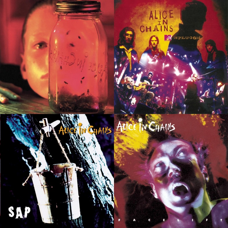 Alice In Chains – Jar Of Flies & Unplugged & Sap & Facelift – CD Bundle