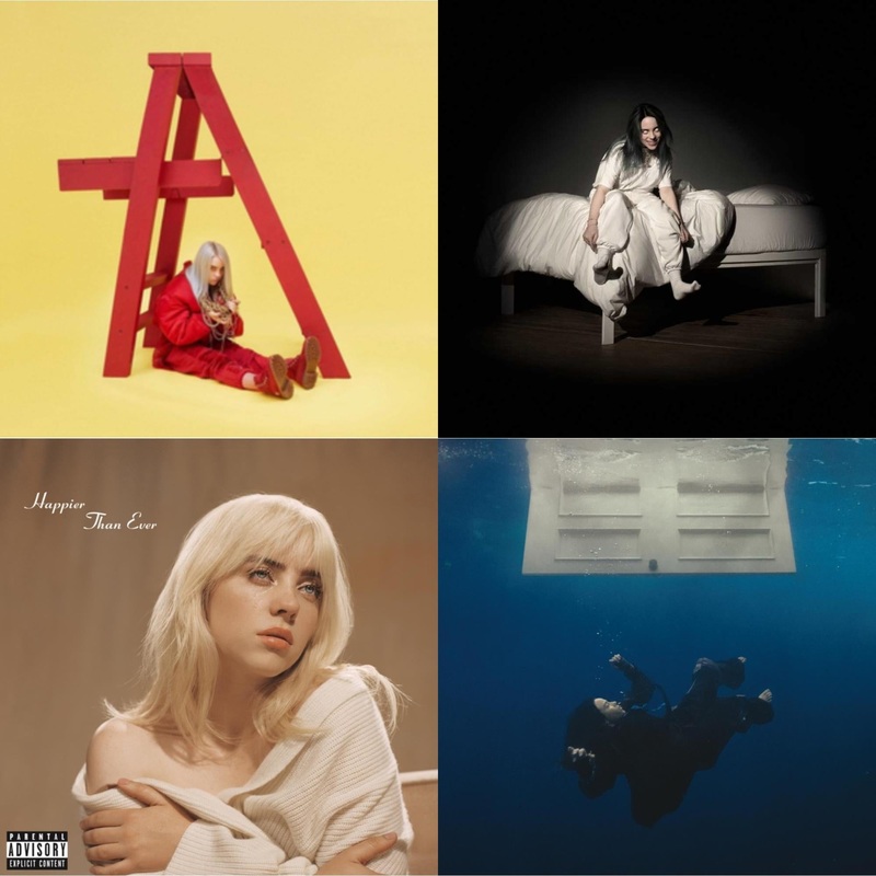Billie Eilish – Dont Smile At Me & When We All Fall Asleep, Where Do We Go? & Happier Than Ever (X) & Hit Me Hard & Soft – CD Bundle