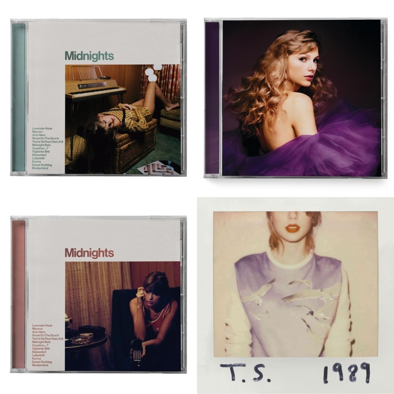 Taylor Swift – Midnights (X) (Jade Green CD) & Speak Now (Taylor’s Version) (2CD) & Midnights (X) (Blood Moon CD) & 1989
