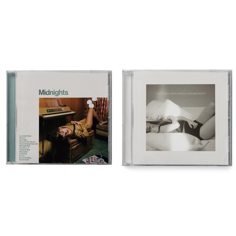 Taylor Swift – Midnights (X) (Jade Green CD) & Tortured Poets Department(X) (Manuscript- Bonus Track)