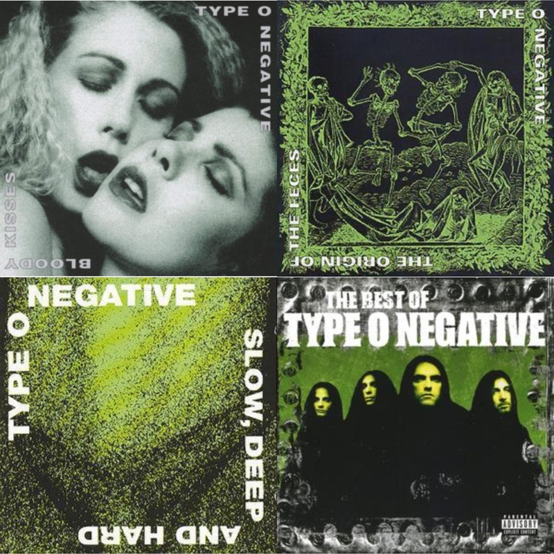 Type O Negative – Bloody Kisses & Origin Of The Feces & Slow Deep & Hard & Best Of Type O Negative – CD Bundle