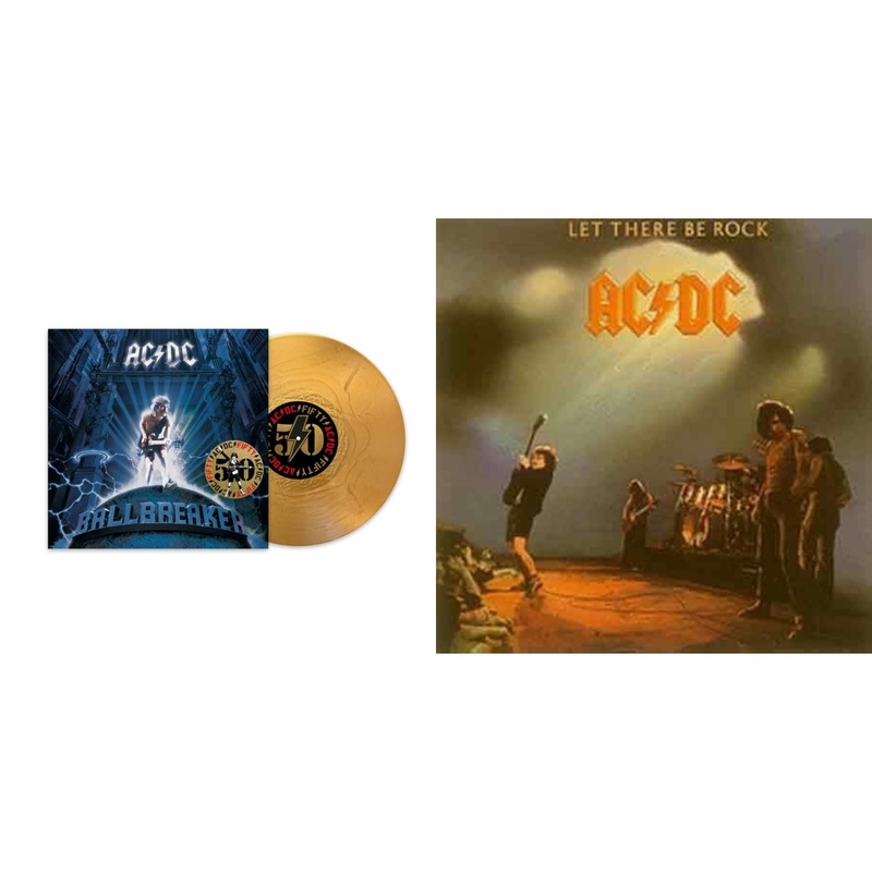 Ac/Dc – Ballbreaker (50Th Anniversary/Gold Color LP Vinyl) & Let There Be Rock (180G)