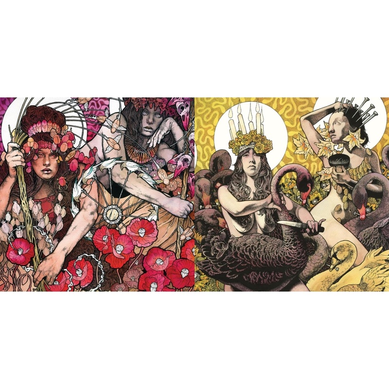 Baroness – Red Album (Red, Milky Clear & Black Ripple Effect Vinyl/2LP) & Yellow & Green (Neon Yellow, Milky Clear & Black/Neon Green, Milky Clear & Black Ripple Vinyl/2LP)