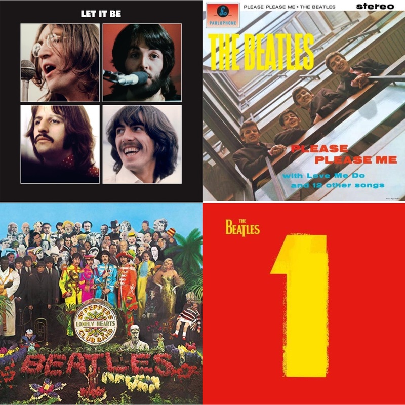 Beatles – Let It Be Special Edition & Please Please Me & Sgt. Pepper’s Lonely Hearts Club Band (2017 Stereo Mix/180G/Original Stencils) & 1 (2015 Reissue) – LP Vinyl Bundle