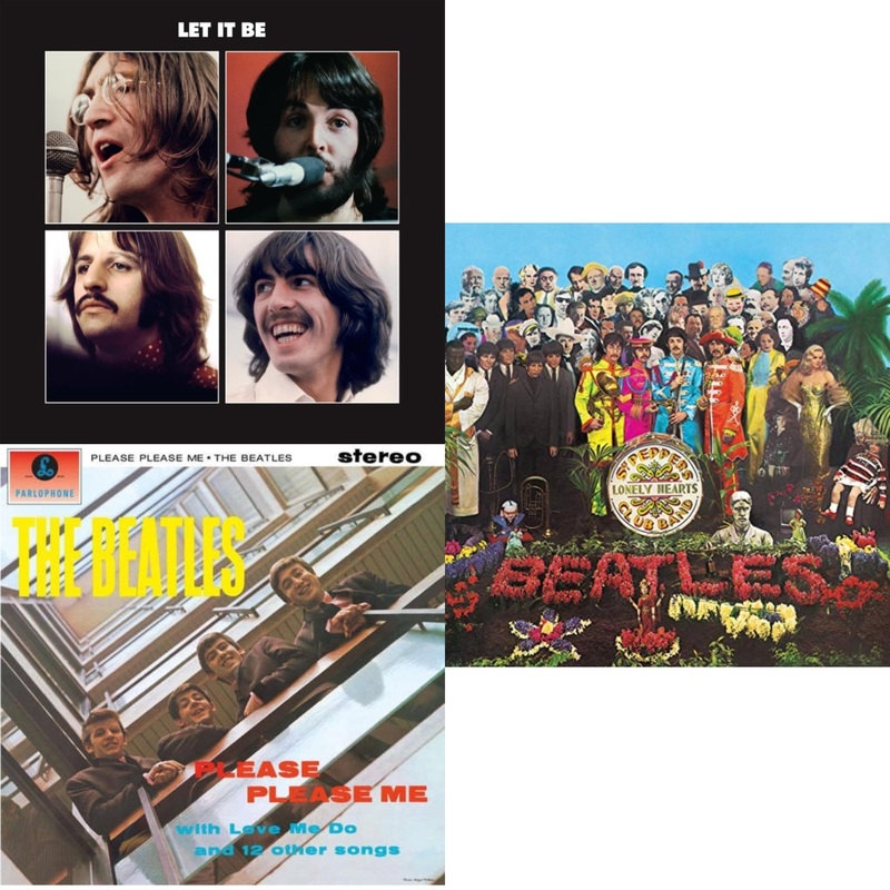 Beatles – Let It Be Special Edition & Please Please Me & Sgt. Pepper’s Lonely Hearts Club Band (2017 Stereo Mix/180G/Original Stencils) – LP Vinyl Bundle