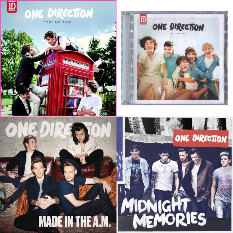 One Direction – Take Me Home & Up All Night & Made In The A.M. & Midnight Memories – CD Bundle