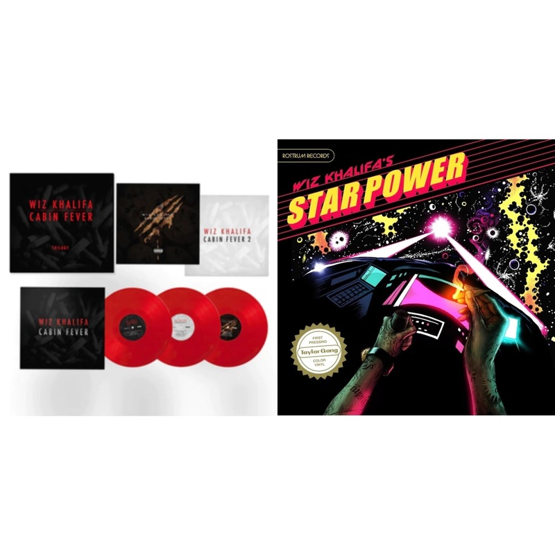 Wiz Khalifa – Cabin Fever Trilogy (3LP/Red Vinyl) & Star Power (15Th Anniversary/Limited Edition/Color Vinyl/2LP)