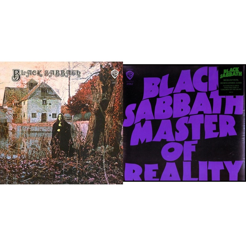 Black Sabbath – Black Sabbath (180G) & Master Of Reality (180G) – LP Vinyl Bundle