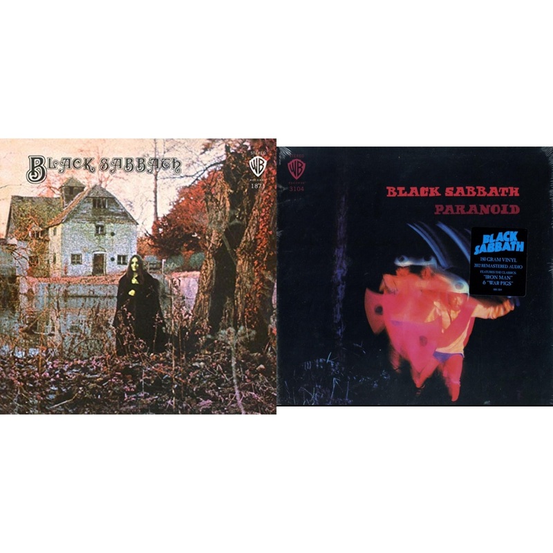 Black Sabbath – Black Sabbath (180G) & Paranoid (180G) – LP Vinyl Bundle