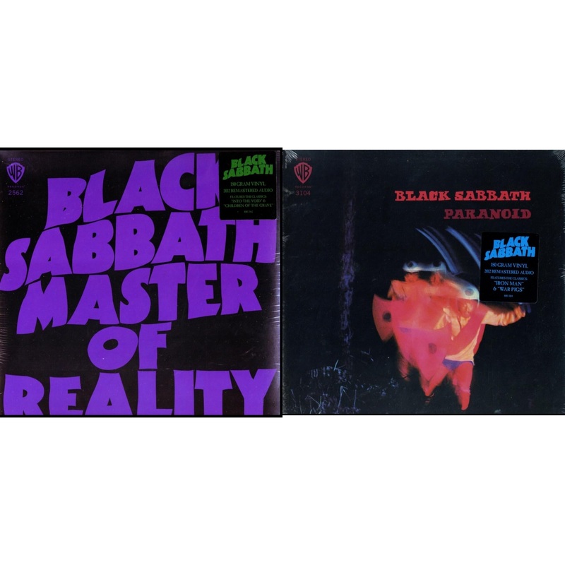 Black Sabbath – Master Of Reality (180G) & Paranoid (180G) – LP Vinyl Bundle