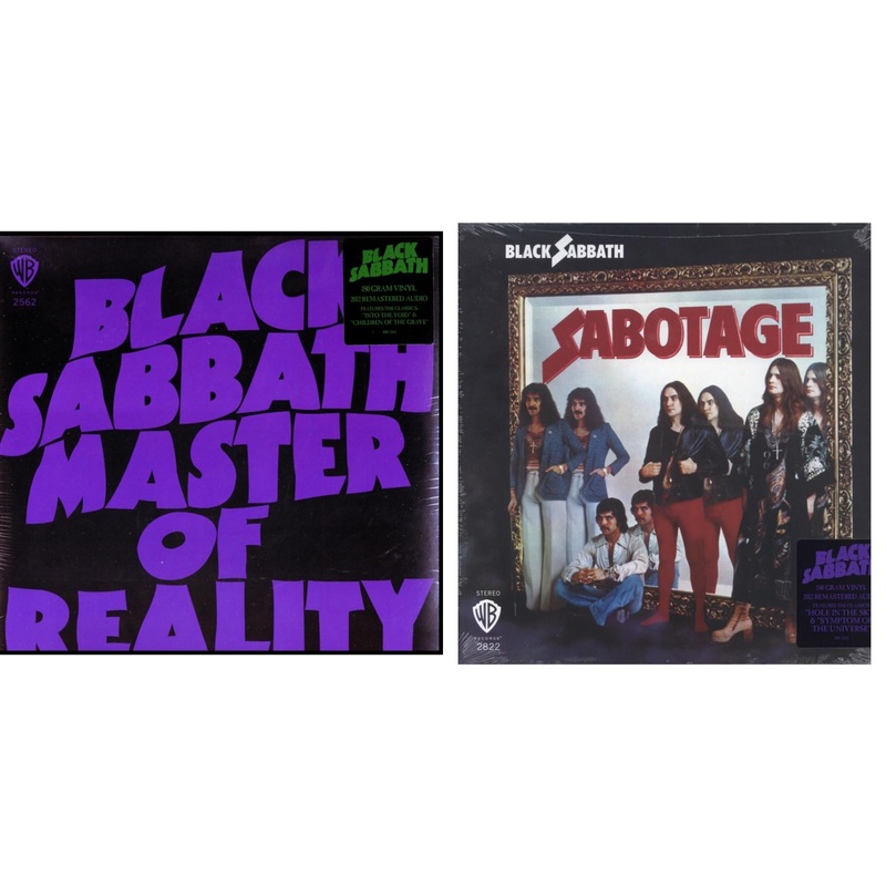 Black Sabbath – Master Of Reality (180G) & Sabotage (180G) – LP Vinyl Bundle