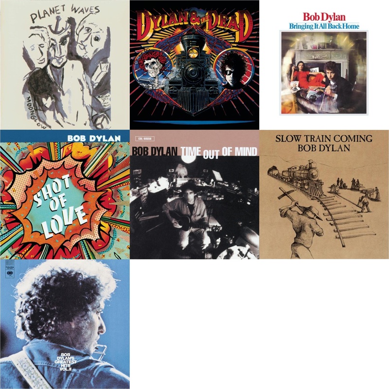 Bob Dylan – Planet Waves & Dylan & The Dead & Bringing It All Back Home & Shot Of Love & Time Out Of Mind & Slow Train Coming & Greatest Hits Vol.2 – CD Bundle
