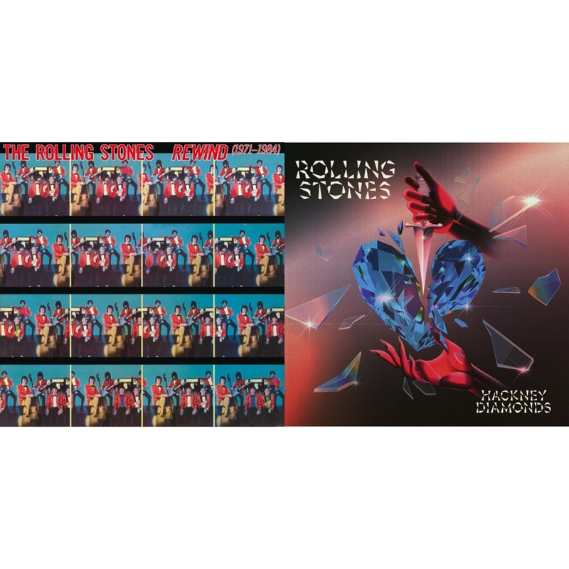 Rolling Stones – Rewind (1971-1984) (Super High Material CD) & Hackney Diamonds (Live Edition) (2CD)