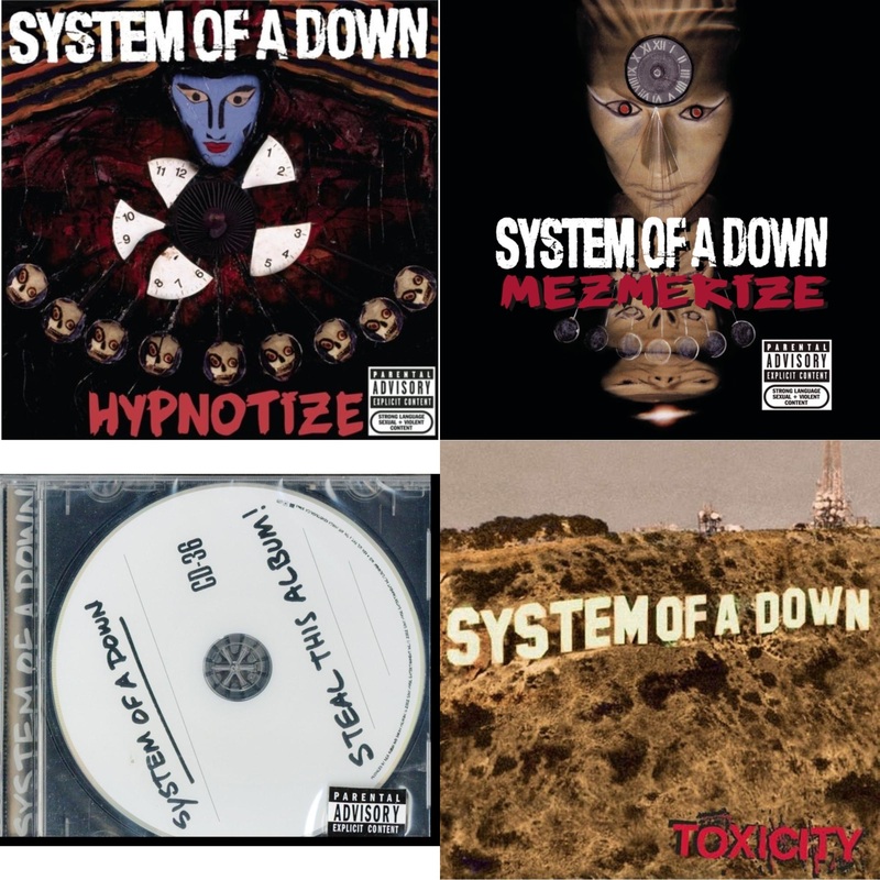 System Of A Down – Hypnotize & Mezmerize & Steal This Album & Toxicity – CD Bundle