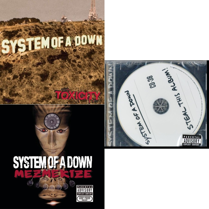 System Of A Down – Toxicity & Mezmerize & Steal This Album – CD Bundle