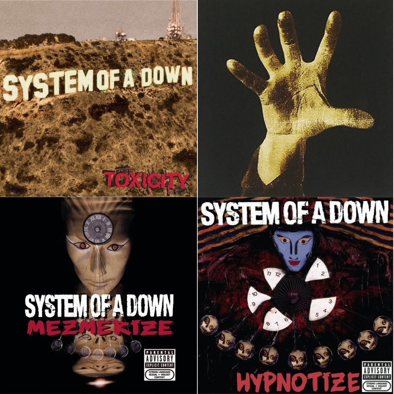 System Of A Down – Toxicity & System Of A Down & Mezmerize & Hypnotize – CD Bundle