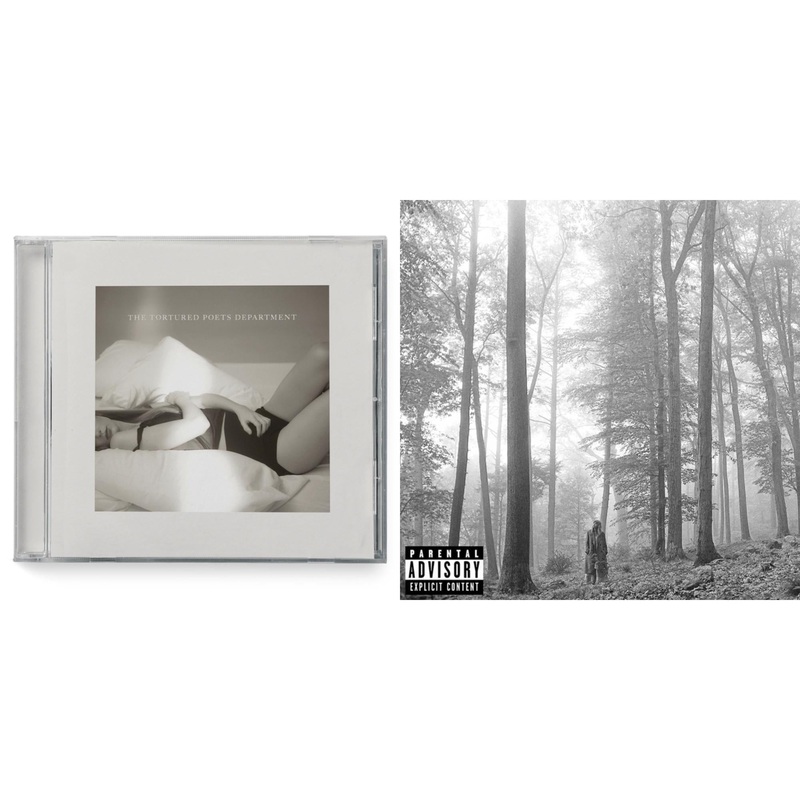 Taylor Swift – Tortured Poets Department(X) (Manuscript- Bonus Track) & Folklore (X) – CD Bundle