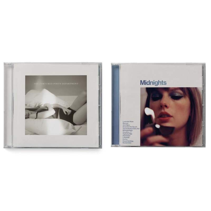 Taylor Swift – Tortured Poets Department(X) (Manuscript- Bonus Track) & Midnights (X) (Moonstone Blue CD)