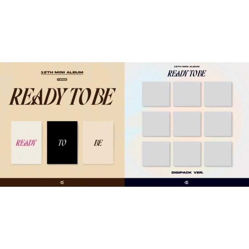 Twice – Ready To Be (12Th Mini Album) & Ready To Be (12Th Mini Album) Digipack Version – CD Bundle