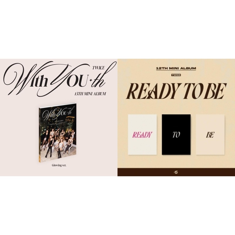 Twice – With You-Th (Glowing Ver.) & Ready To Be (12Th Mini Album) – CD Bundle