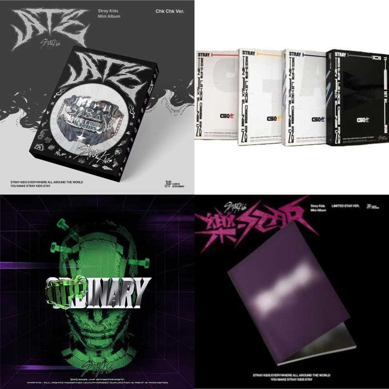 Stray Kids – Ate (Chk Chk Ver.) & Go: Volume 1 (Normal Edition) & Oddinary (Scanning Version/Mask Off Version/Normal Edition) & Rock-Star (Limited Star Ver.) – CD Bundle