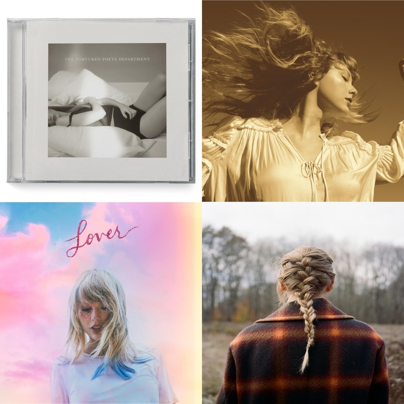 Taylor Swift – Tortured Poets Department(X) (Manuscript- Bonus Track) & Fearless (Taylor’s Version) (2CD) & Lover (Deluxe) (Version 4) & Evermore (X)