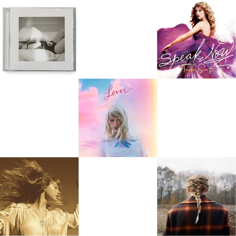 Taylor Swift – Tortured Poets Department(X) (Manuscript- Bonus Track) & Fearless (Taylor’s Version) (2CD) & Lover (Deluxe) (Version 4) & Speak Now & Evermore (X)
