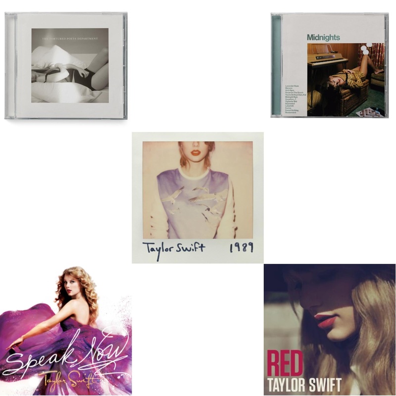 Taylor Swift – Tortured Poets Department(X) (Manuscript- Bonus Track) & Speak Now & 1989 & Midnights (X) (Jade Green CD) & Red