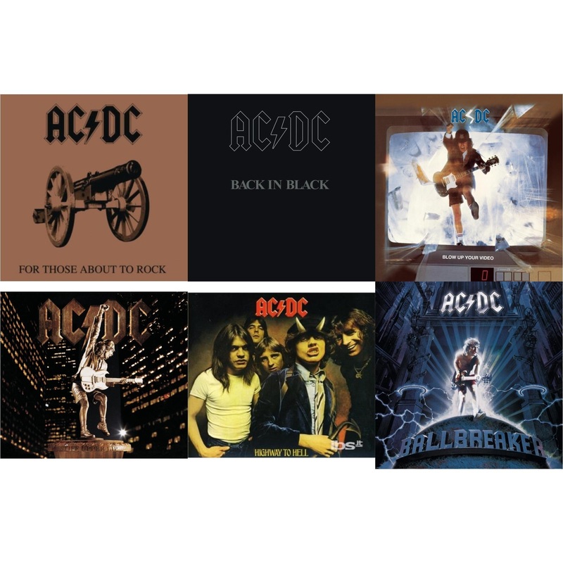 Ac/Dc – For Those About To Rock & Back In Black & Blow Up Your Video & Stiff Upper Lip & Highway To Hell & Ballbreaker – CD Bundle