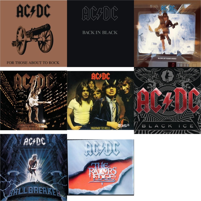 Ac/Dc – For Those About To Rock & Back In Black & Blow Up Your Video & Stiff Upper Lip & Highway To Hell & Black Ice & Ballbreaker & Razor’s Edge & High Voltage – CD Bundle