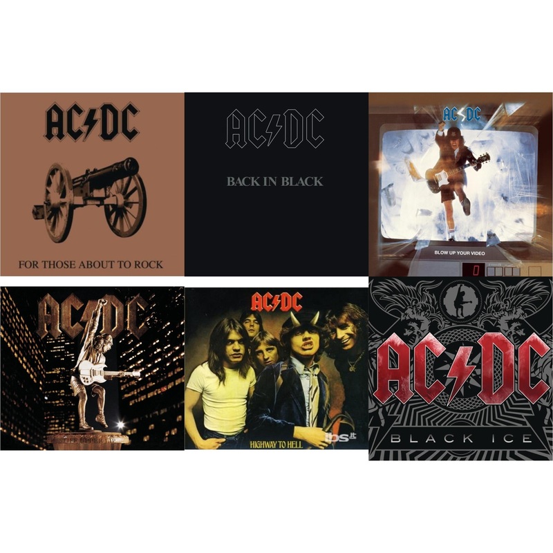 Ac/Dc – For Those About To Rock & Back In Black & Blow Up Your Video & Stiff Upper Lip & Highway To Hell & Black Ice – CD Bundle