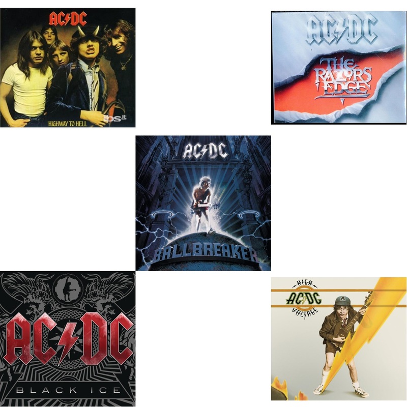 Ac/Dc – Highway To Hell & Black Ice & Ballbreaker & Razor’s Edge & High Voltage – CD Bundle
