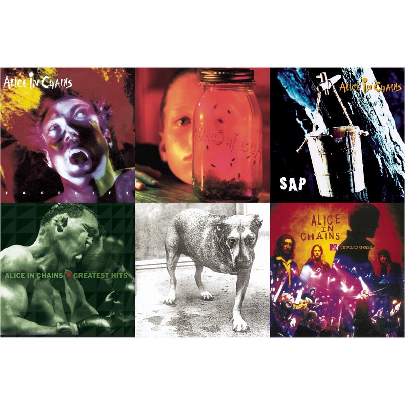 Alice In Chains – Facelift & Jar Of Flies & Sap & Greatest Hits & Alice In Chains & Unplugged – CD Bundle