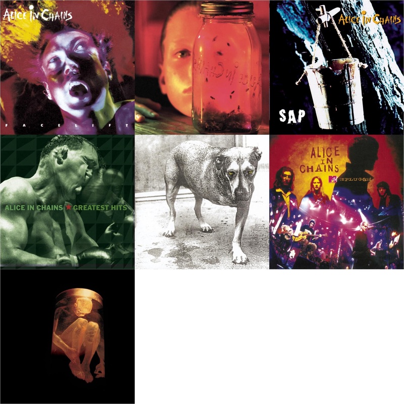 Alice In Chains – Facelift & Jar Of Flies & Sap & Greatest Hits & Alice In Chains & Unplugged & Nothing Safe: Best Of The Box – CD Bundle