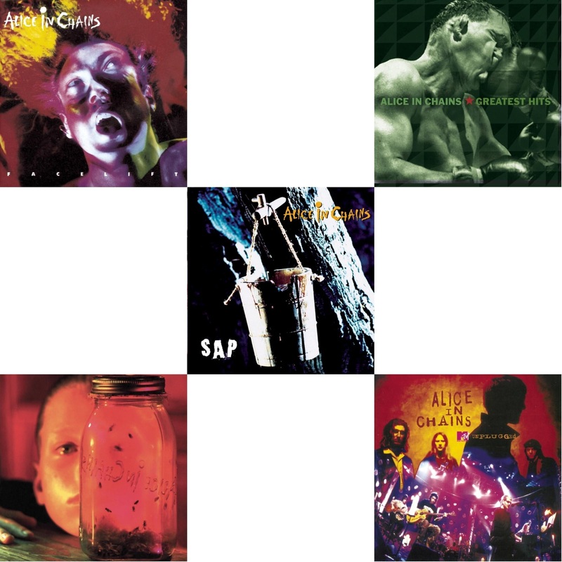 Alice In Chains – Facelift & Jar Of Flies & Sap & Greatest Hits & Unplugged – CD Bundle