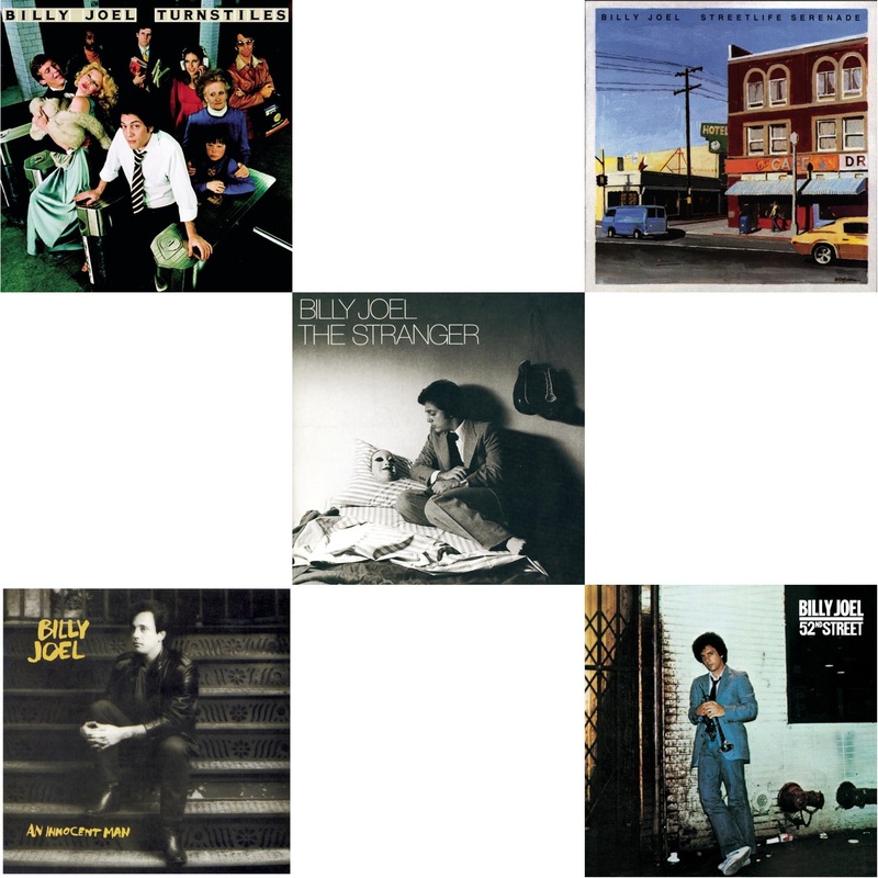 Billy Joel – Turnstiles & An Innocent Man & Stranger & Streetlife Serenade & 52Nd Street – CD Bundle