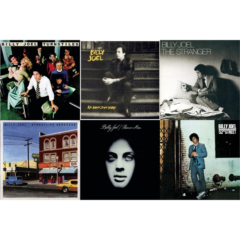 Billy Joel – Turnstiles & An Innocent Man & Stranger & Streetlife Serenade & Piano Man & 52Nd Street – CD Bundle