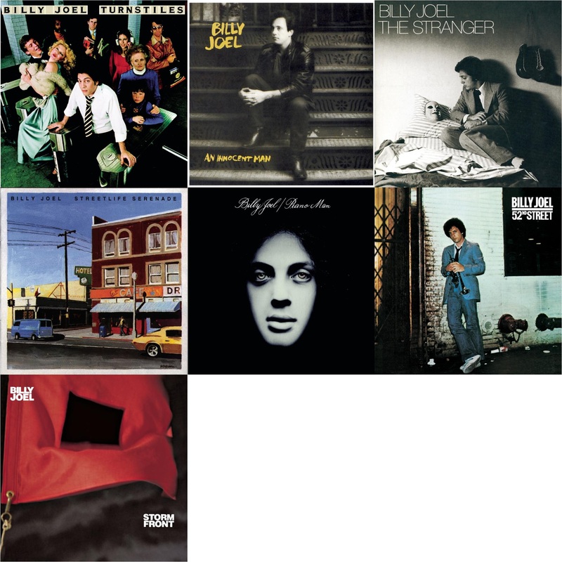 Billy Joel – Turnstiles & An Innocent Man & Stranger & Streetlife Serenade & Piano Man & 52Nd Street & Stormfront – CD Bundle